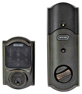 Schlage Connect Series BE469ZPVCAM716 Electronic Deadbolt, Aged Bronze, Residential, 1 Grade, Metal, Keypad Included